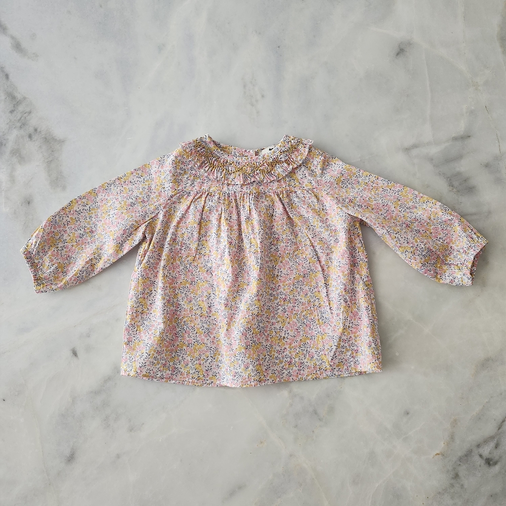 Cyrillus Liberty Smocked Baby Blouse